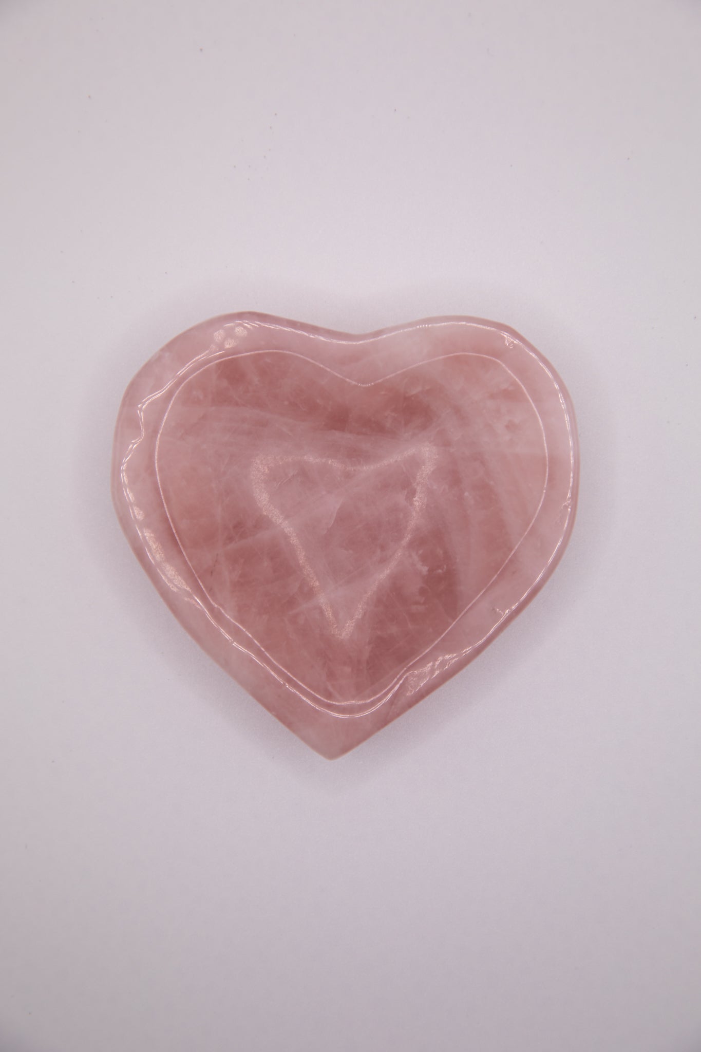 Rose Quartz heart plate