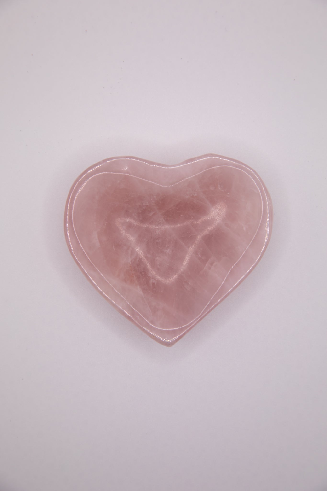 Rose Quartz heart plate 3