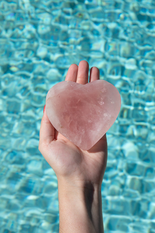 Rose Quartz heart plate 4