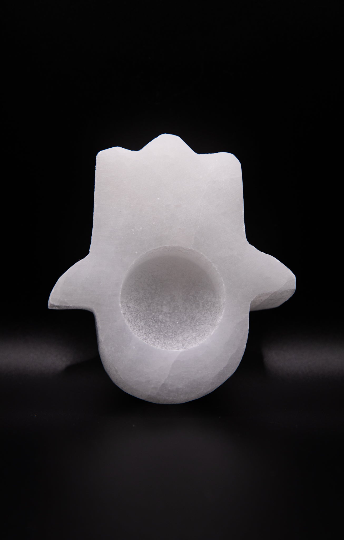 Selenite Candle Holder