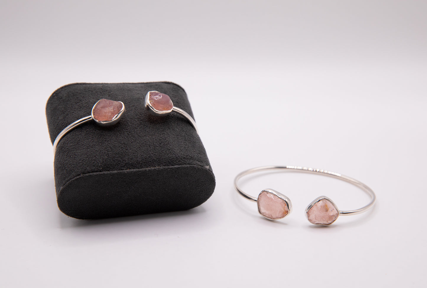 Rose Quartz Double Stone Bracelet