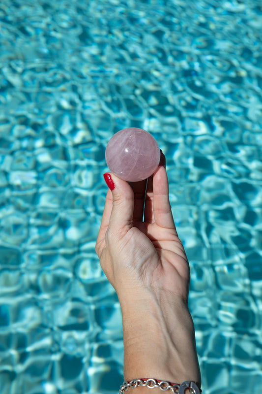 Rose Quartz Sphere 3