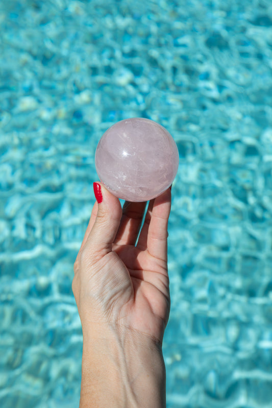 Rose Quartz Sphere 2