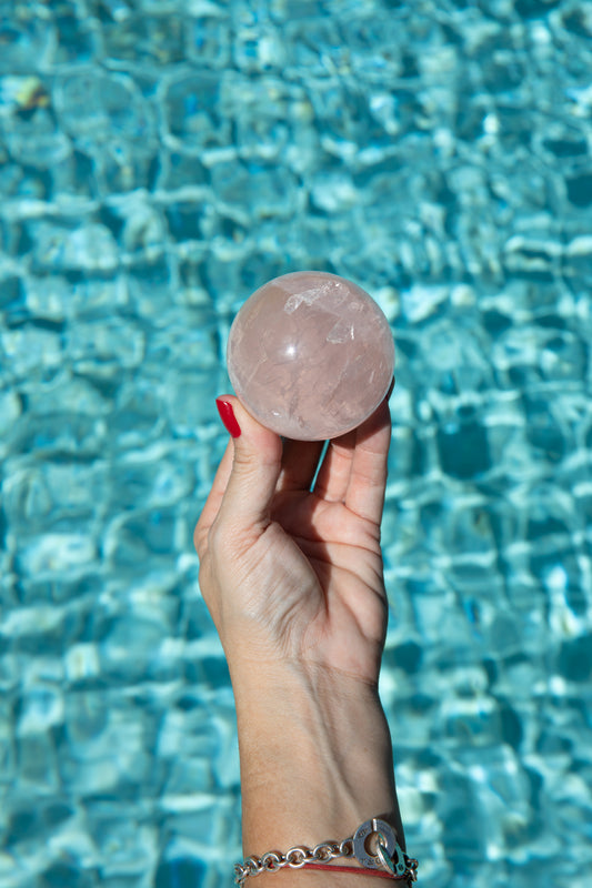 Rose Quartz Sphere 2