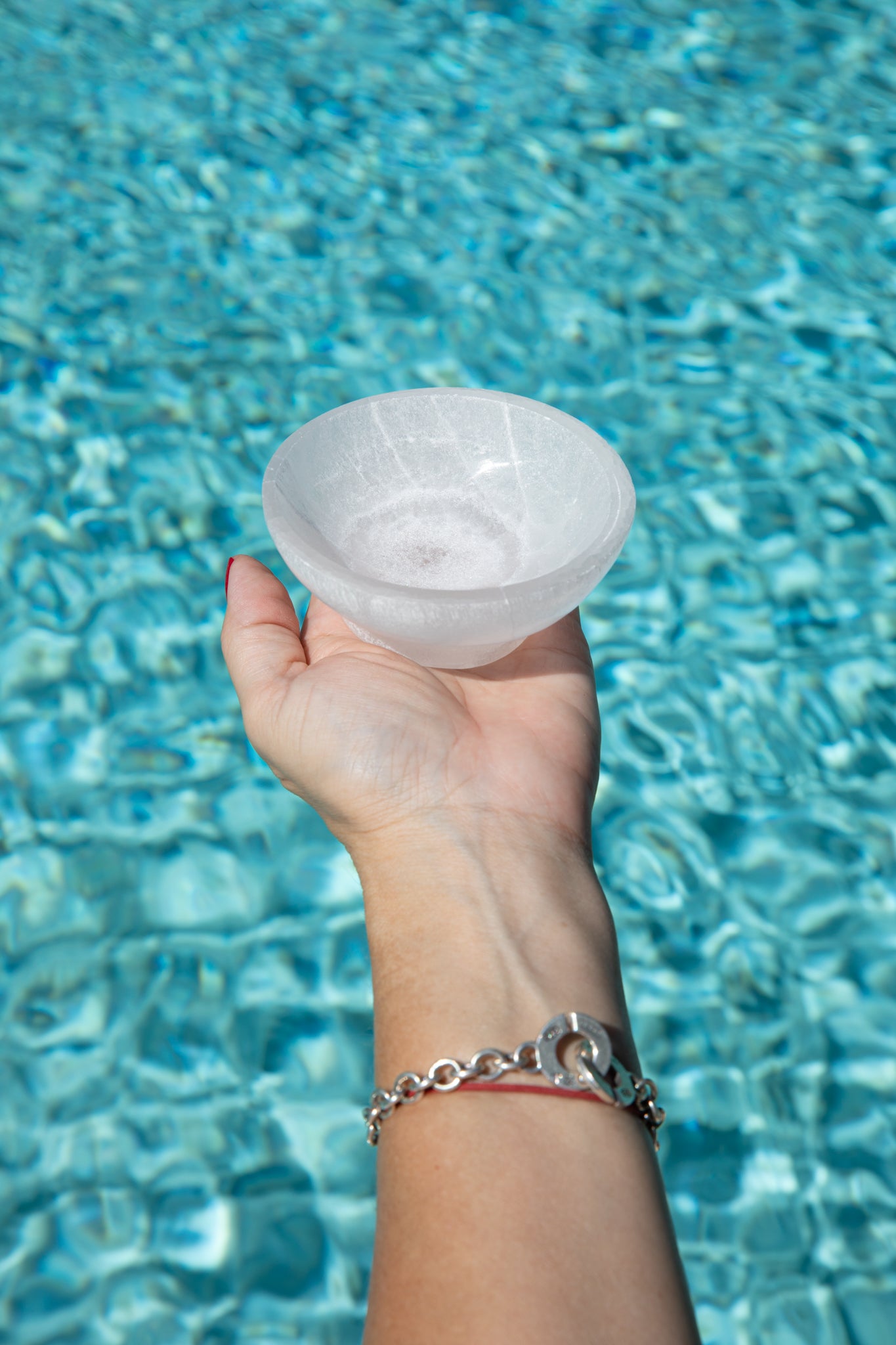 Selenite Round Bowl