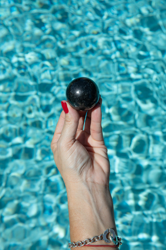 Black Tourmaline Sphere 4